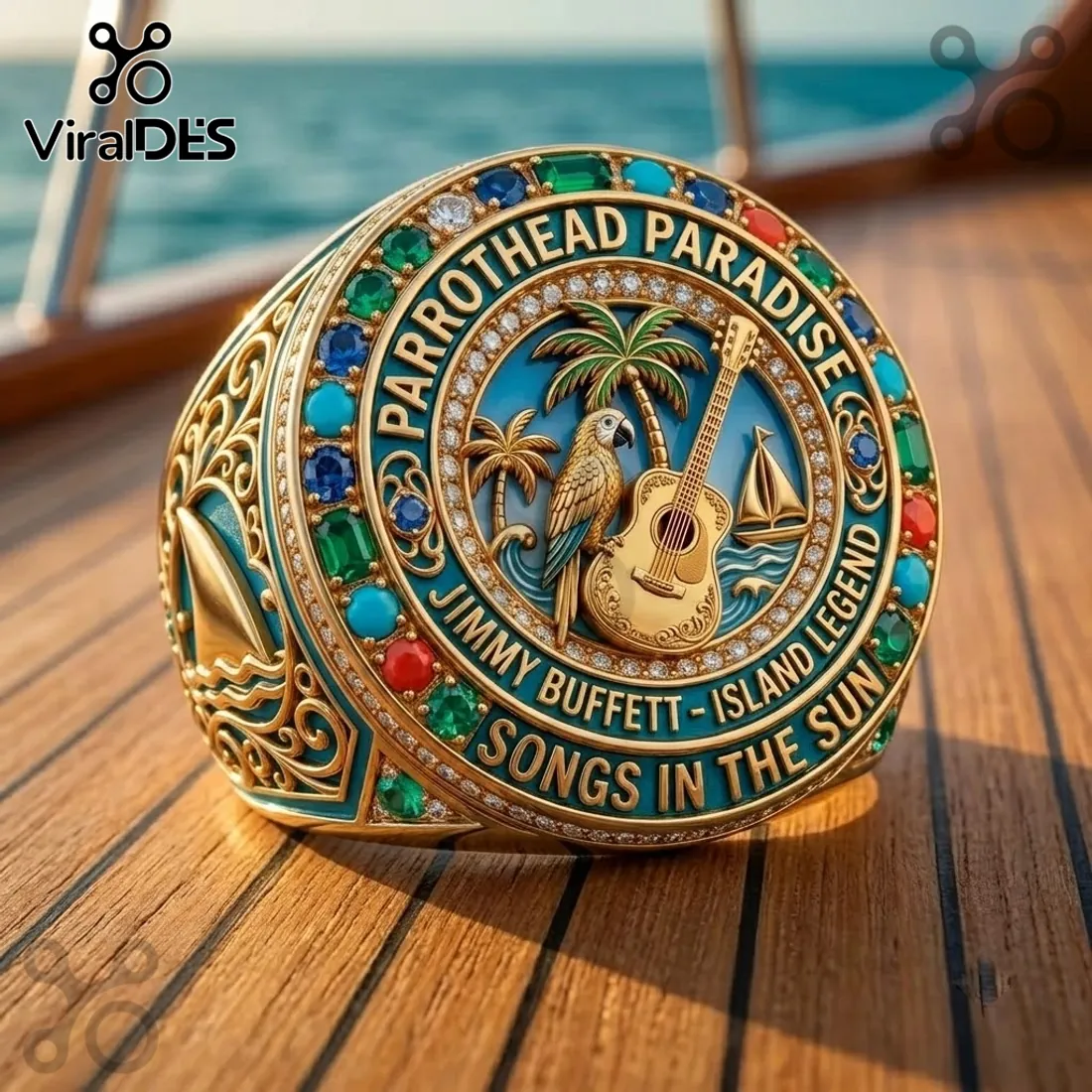 Jimmy Buffett Margaritaville Commemorative Engraved Ring Jimmy Buffett Margaritaville Commemorative Engraved Ring