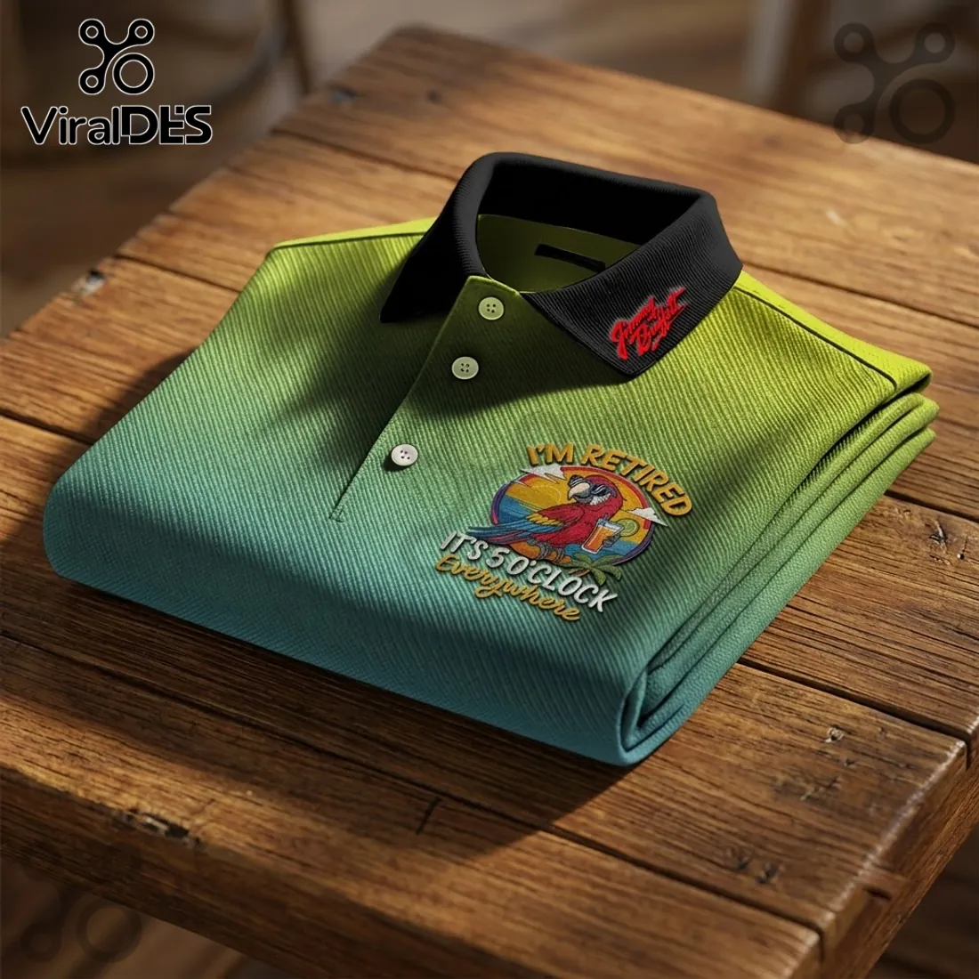Jimmy Buffett Personalized Parrot Polo Shirt Jimmy Buffett Personalized Parrot Polo Shirt