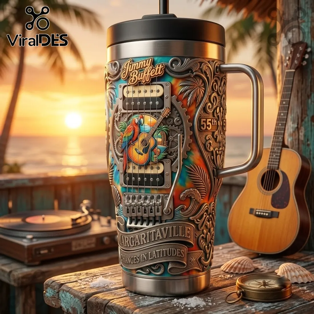 Jimmy Buffett Tie Dye YETI Handle Tumbler Jimmy Buffett Tie Dye YETI Handle Tumbler