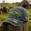 John Deere 1837 Anniversary Distressed Beige Baseball Cap