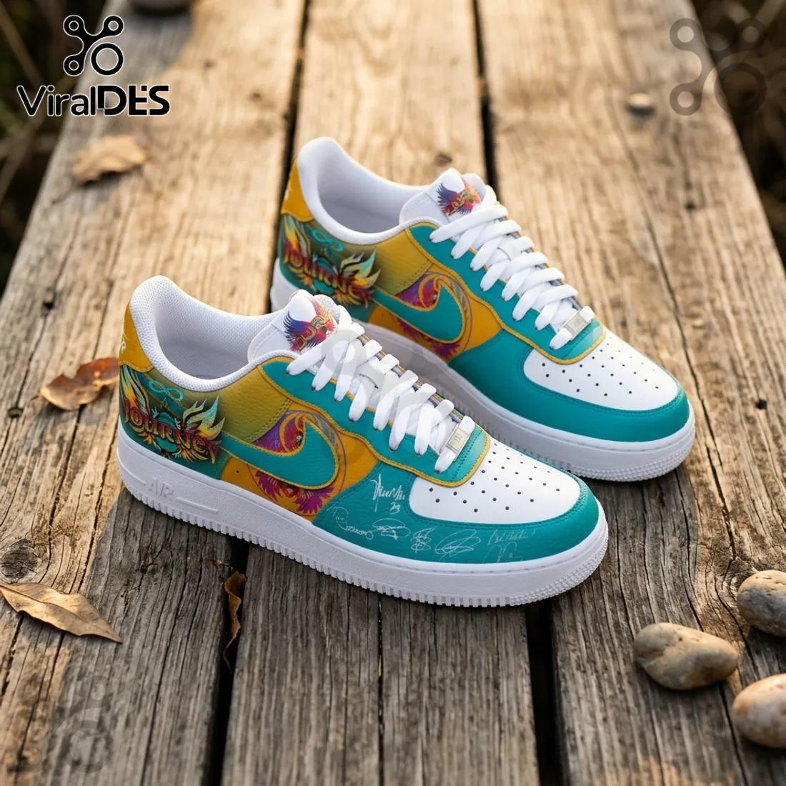 Journey Music Band Custom Air Force 1 Sneaker Journey Music Band Custom Air Force 1 Sneaker