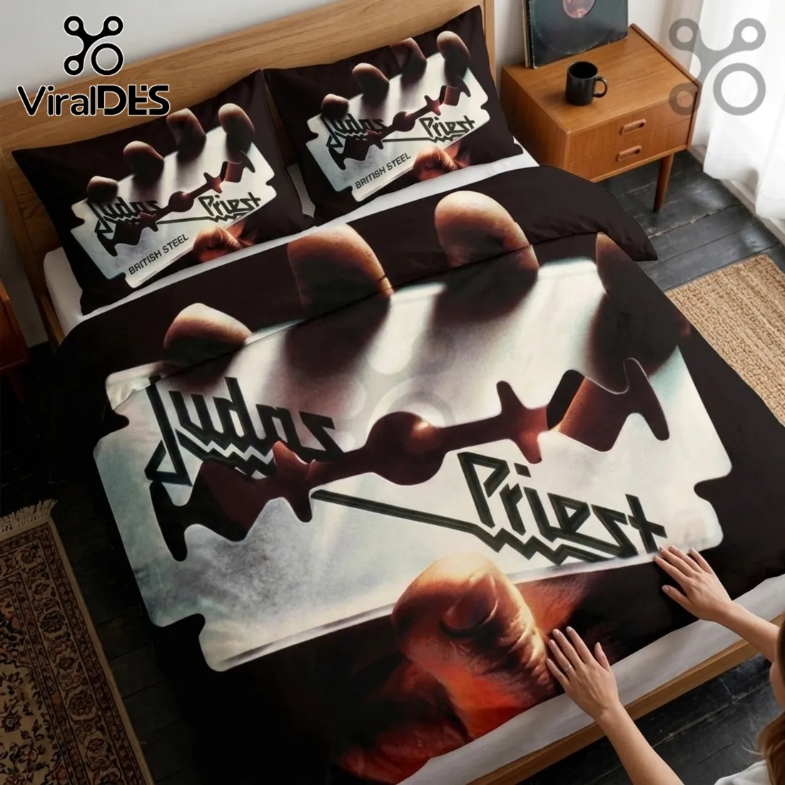 Judas Priest British Steel Duvet Cover Set Judas Priest British Steel Duvet Cover Set
