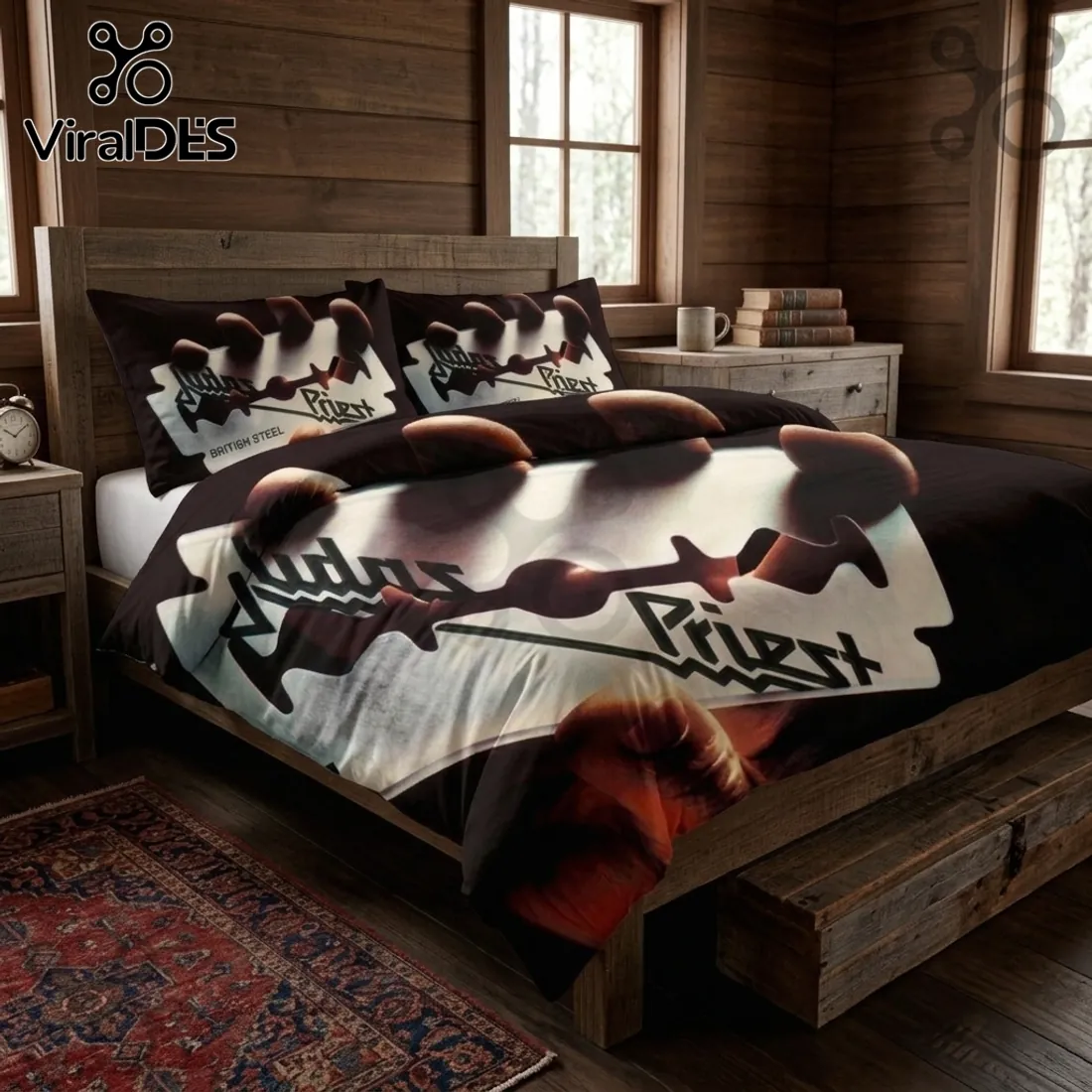 Judas Priest British Steel Duvet Cover Set Judas Priest British Steel Duvet Cover Set