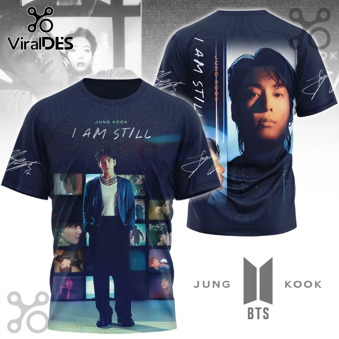 Jungkook I Am Still Navy Blue Hoodie Jungkook I Am Still Navy Blue Hoodie