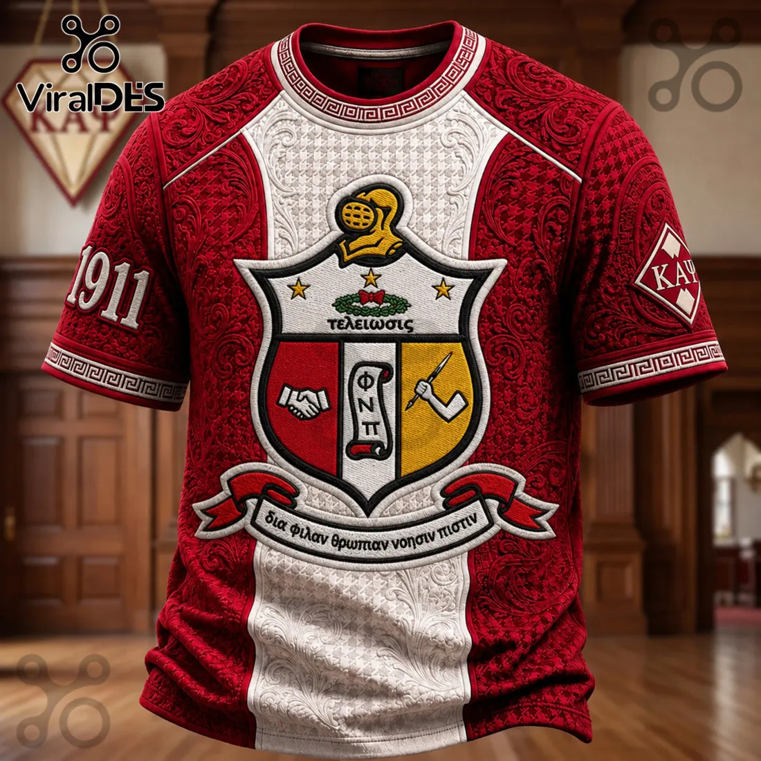 Kappa Alpha Psi 1911 Crimson Crest Premium T-Shirt Kappa Alpha Psi 1911 Crimson Crest Premium T-Shirt