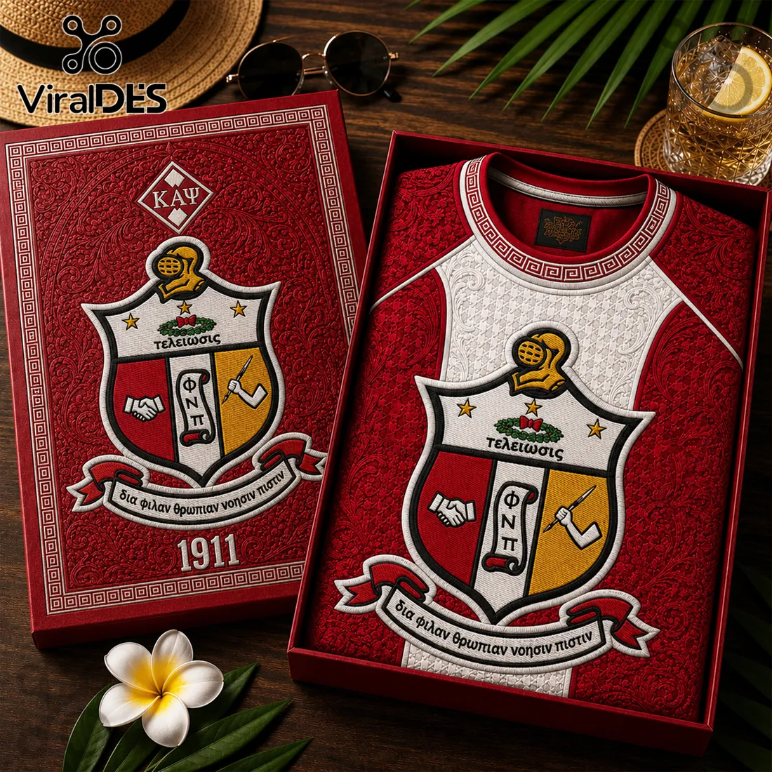 Kappa Alpha Psi 1911 Crimson Crest Premium T-Shirt Kappa Alpha Psi 1911 Crimson Crest Premium T-Shirt