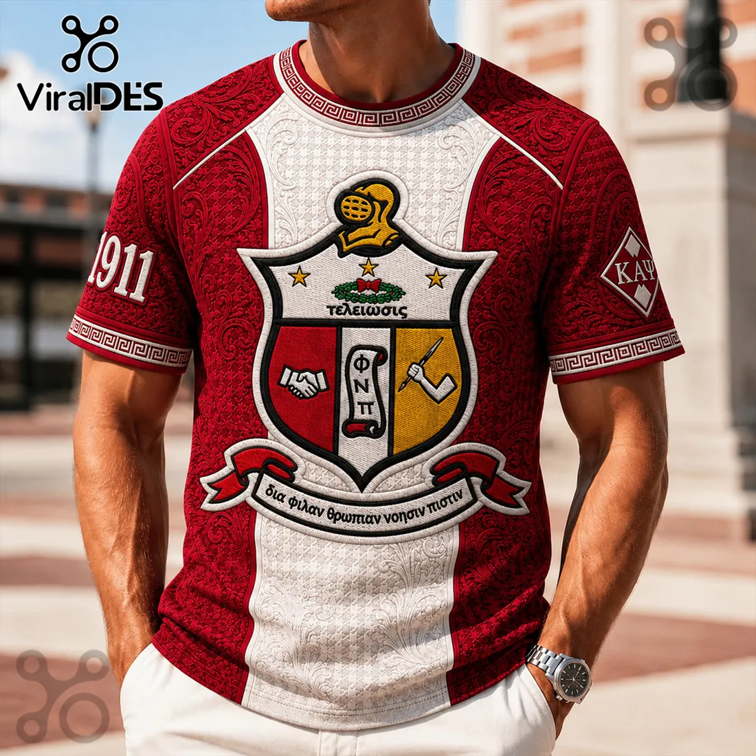 Kappa Alpha Psi 1911 Crimson Crest Premium T-Shirt Kappa Alpha Psi 1911 Crimson Crest Premium T-Shirt