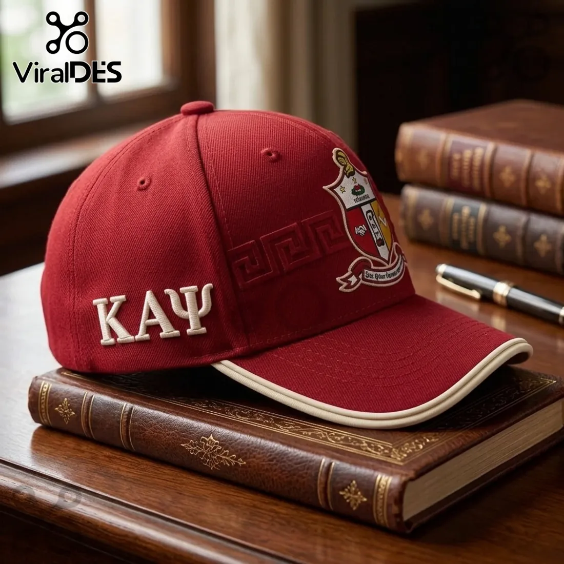 Kappa Alpha Psi 1911 Crimson Embroidered Baseball Cap Kappa Alpha Psi 1911 Crimson Embroidered Baseball Cap