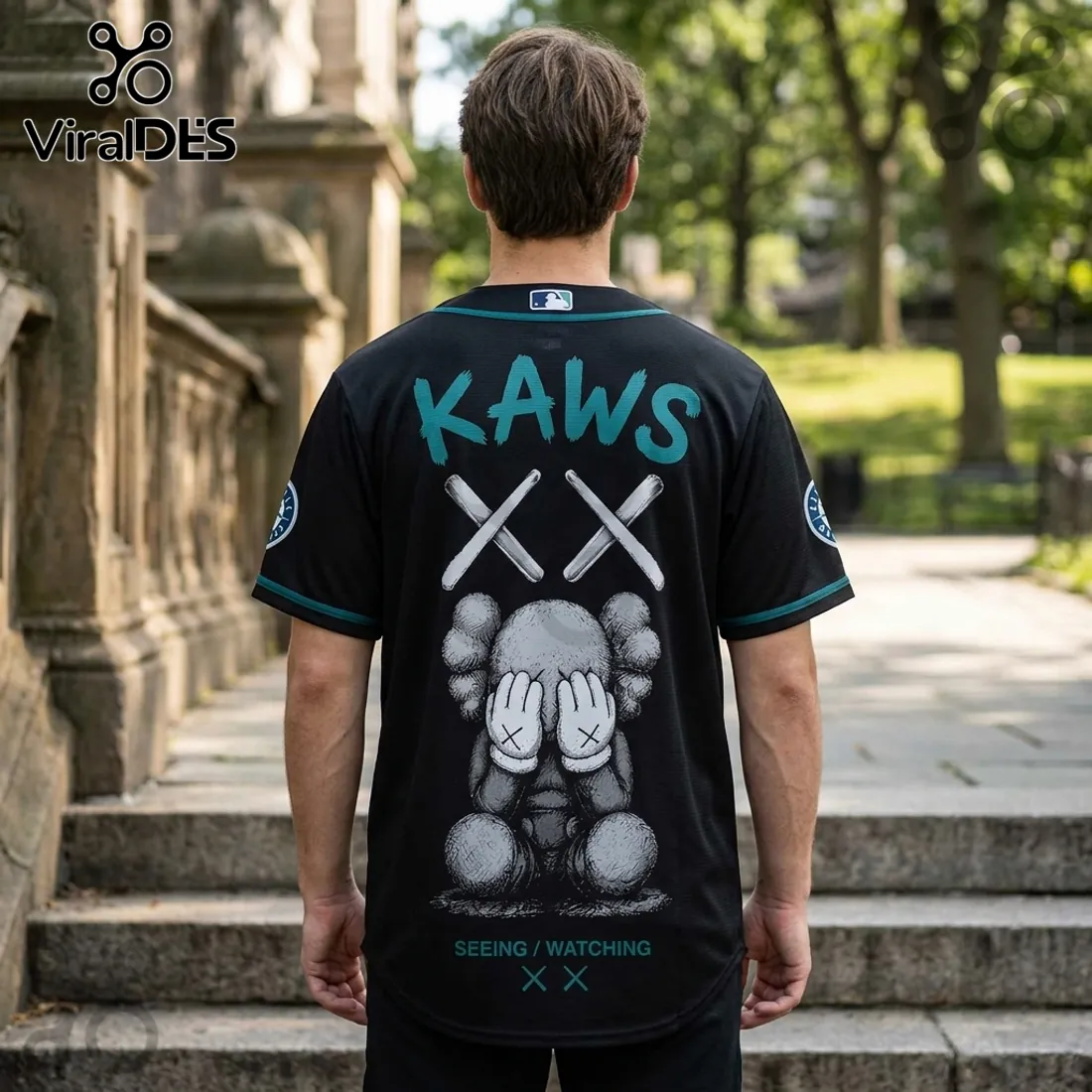 KAWS x Seattle Mariners Blackout Baseball Jersey 2026 KAWS x Seattle Mariners Blackout Baseball Jersey 2026
