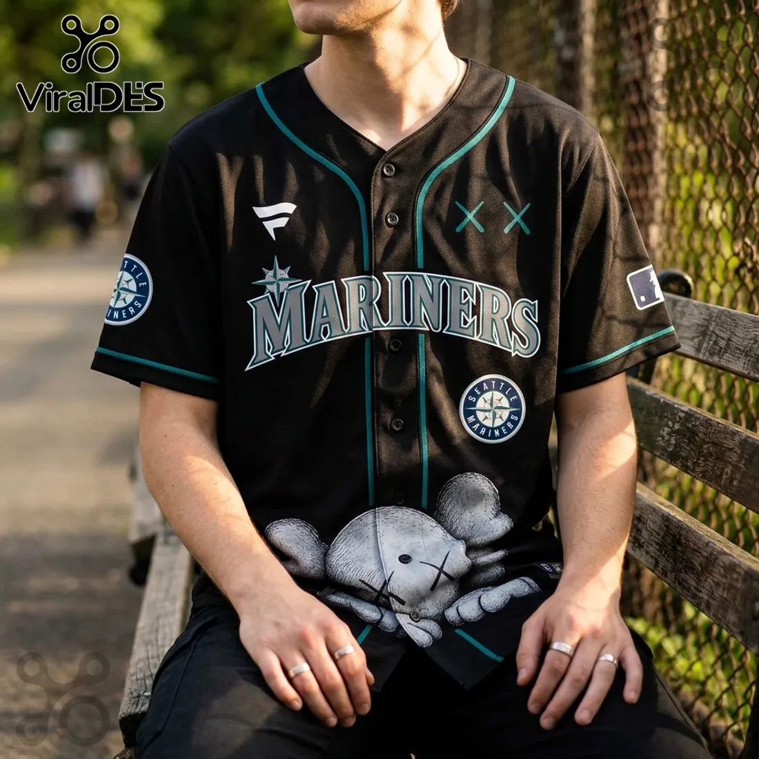 KAWS x Seattle Mariners Blackout Baseball Jersey 2026 KAWS x Seattle Mariners Blackout Baseball Jersey 2026