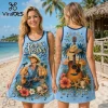 Elvis Presley Pink Rose Floral Tank Dress Elvis Presley Pink Rose Floral Tank Dress