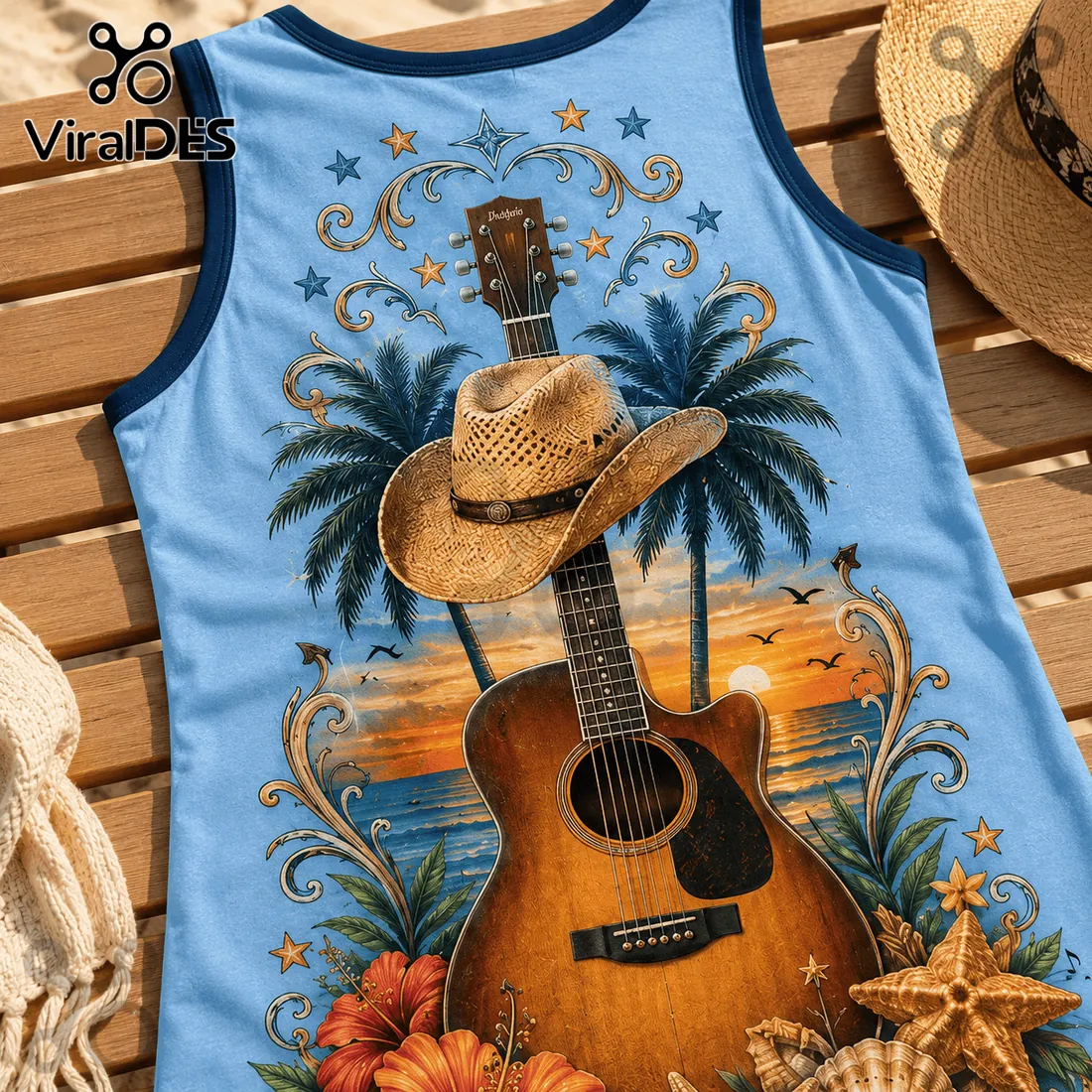 Kenny Chesney Blue Sleeveless Summer Dress Kenny Chesney Blue Sleeveless Summer Dress