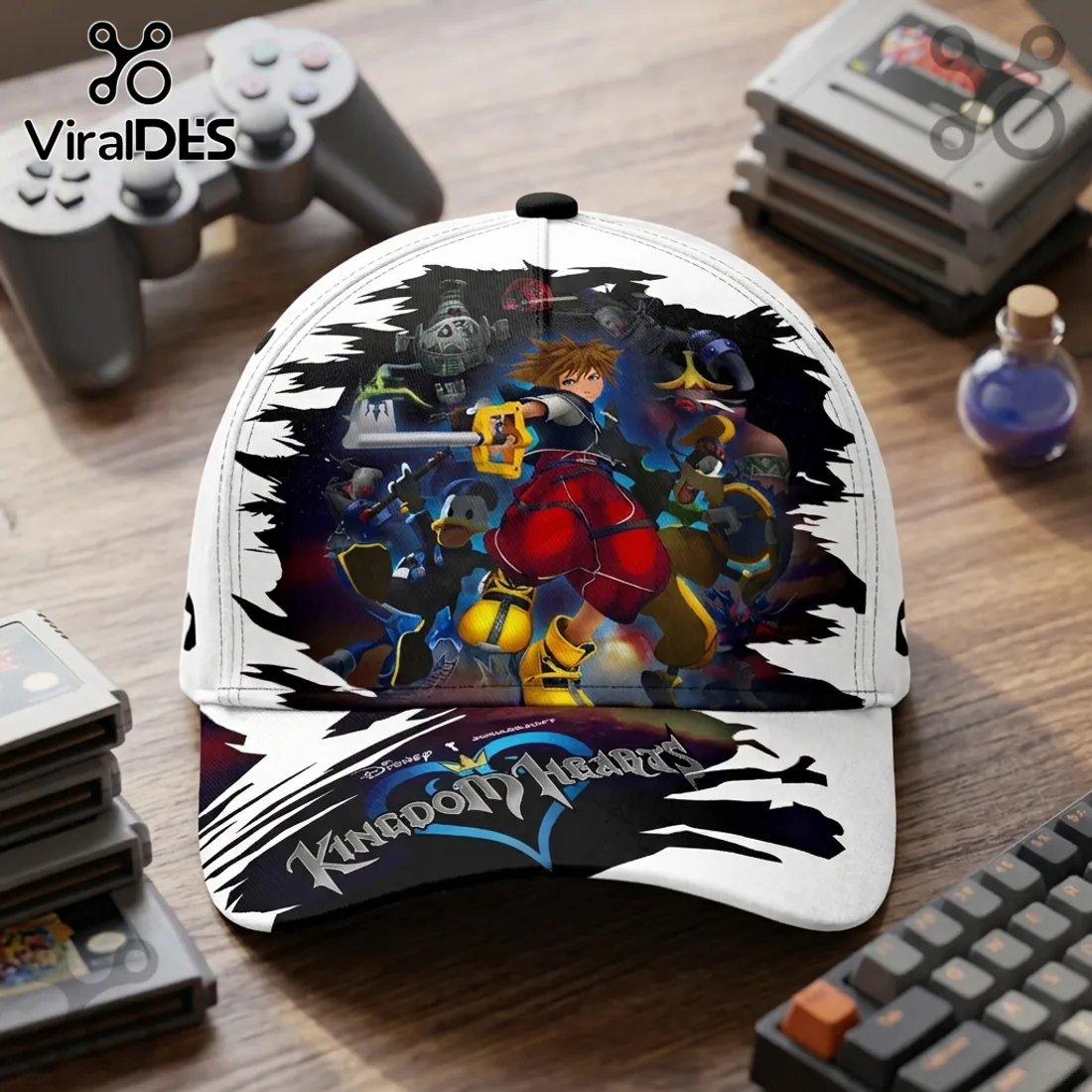 Kingdom Hearts 25th Anniversary Sora Baseball Cap Kingdom Hearts 25th Anniversary Sora Baseball Cap