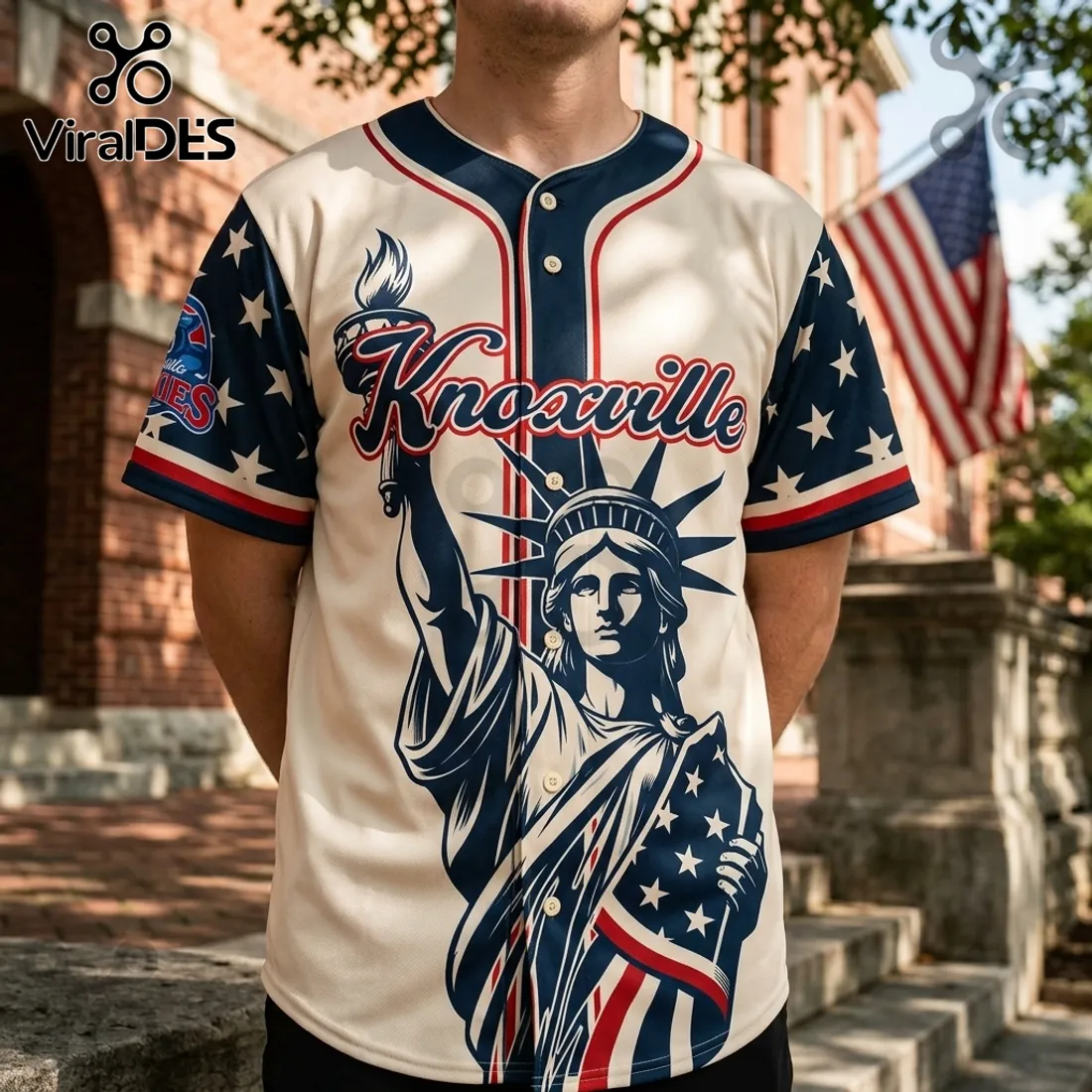 Knoxville Smokies 4th of July Independence Day Baseball Jersey Knoxville Smokies 4th of July Independence Day Baseball Jersey