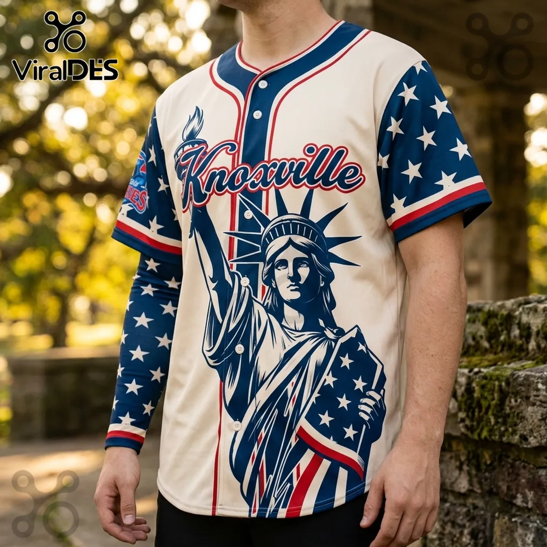 Knoxville Smokies 4th of July Independence Day Baseball Jersey Knoxville Smokies 4th of July Independence Day Baseball Jersey