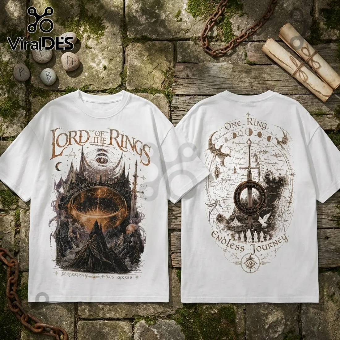 Lord of the Rings The One Ring Cotton T-Shirt Lord of the Rings The One Ring Cotton T-Shirt