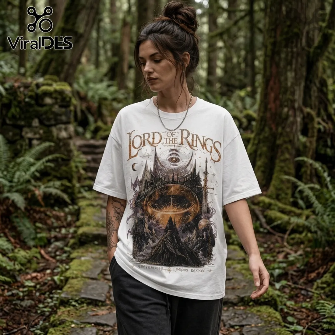 Lord of the Rings The One Ring Cotton T-Shirt Lord of the Rings The One Ring Cotton T-Shirt
