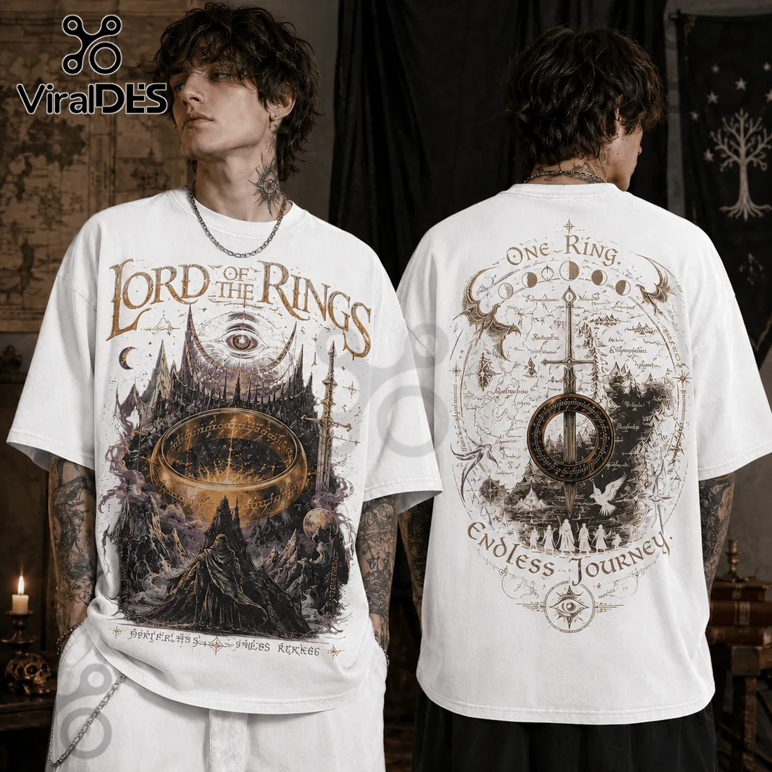 Lord of the Rings The One Ring Cotton T-Shirt Lord of the Rings The One Ring Cotton T-Shirt
