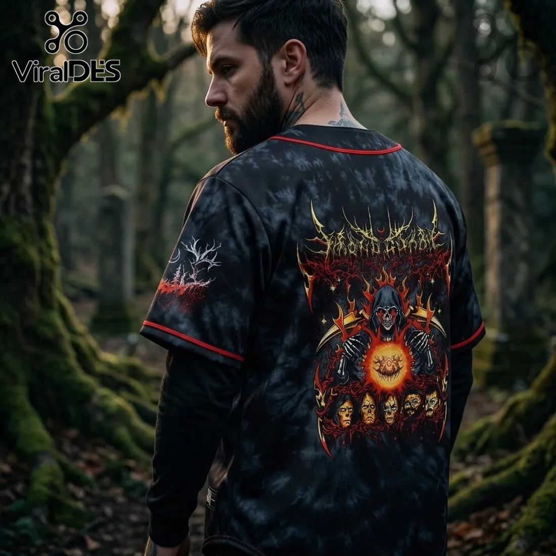 Lorna Shore 2026 Australia Tour Black Baseball Jersey Lorna Shore 2026 Australia Tour Black Baseball Jersey