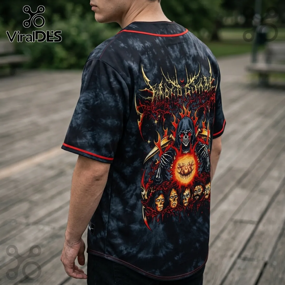 Lorna Shore 2026 Australia Tour Black Baseball Jersey Lorna Shore 2026 Australia Tour Black Baseball Jersey