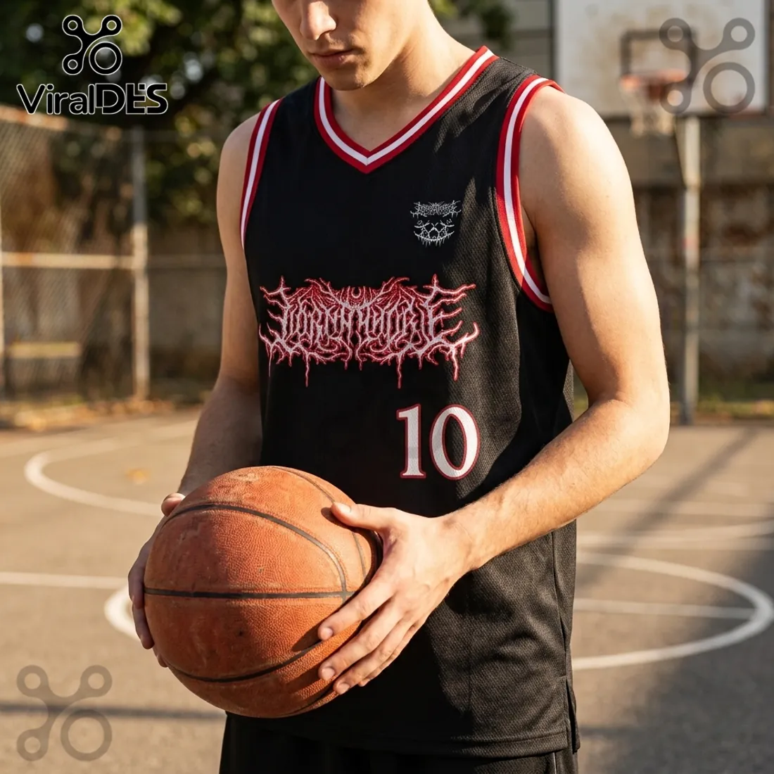 Lorna Shore Black Red Australia Tour 2026 Basketball Jersey Lorna Shore Black Red Australia Tour 2026 Basketball Jersey