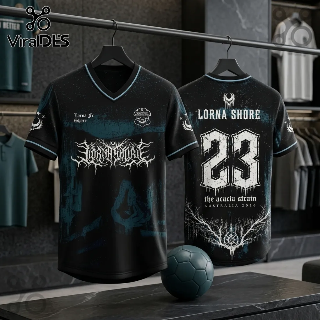 Lorna Shore x The Acacia Strain Australia 2026 Football Jersey Lorna Shore x The Acacia Strain Australia 2026 Football Jersey
