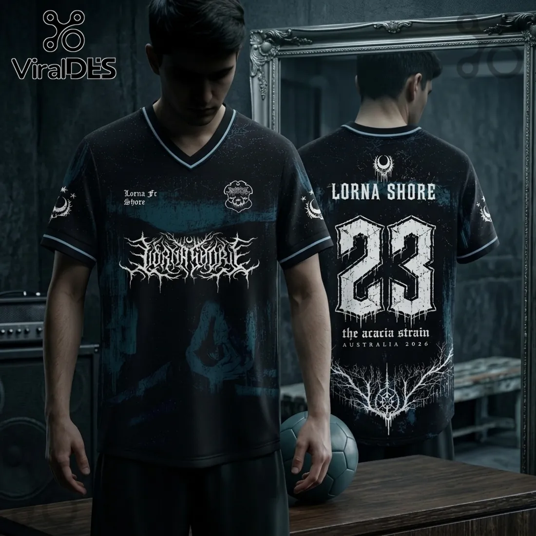 Lorna Shore x The Acacia Strain Australia 2026 Football Jersey Lorna Shore x The Acacia Strain Australia 2026 Football Jersey