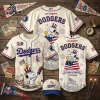 LA Dodgers x Snoopy 250th Anniversary Baseball Jersey 2026