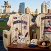 Los Angeles Dodgers x Snoopy 250th Anniversary Baseball Jersey Los Angeles Dodgers x Snoopy 250th Anniversary Baseball Jersey