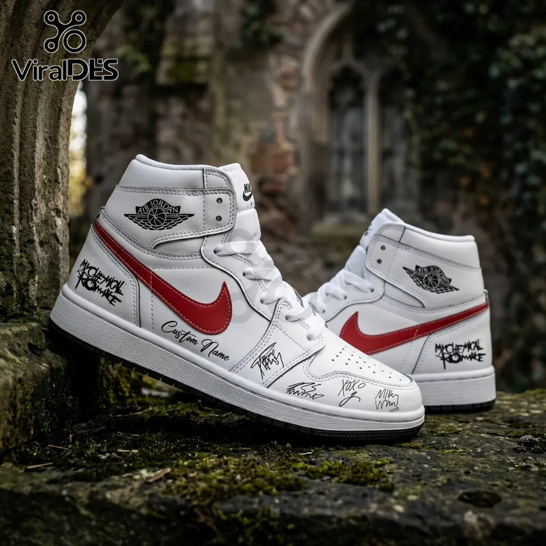 My Chemical Romance The Black Parade 2026 Custom Air Jordan 1 Sneakers My Chemical Romance The Black Parade 2026 Custom Air Jordan 1 Sneakers