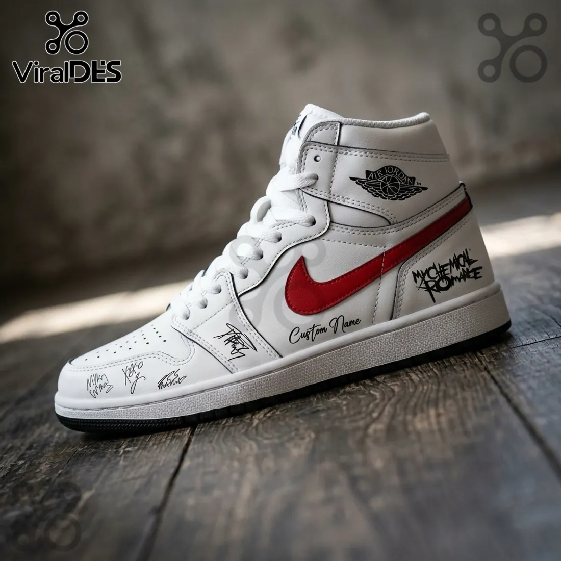 My Chemical Romance The Black Parade 2026 Custom Air Jordan 1 Sneakers My Chemical Romance The Black Parade 2026 Custom Air Jordan 1 Sneakers