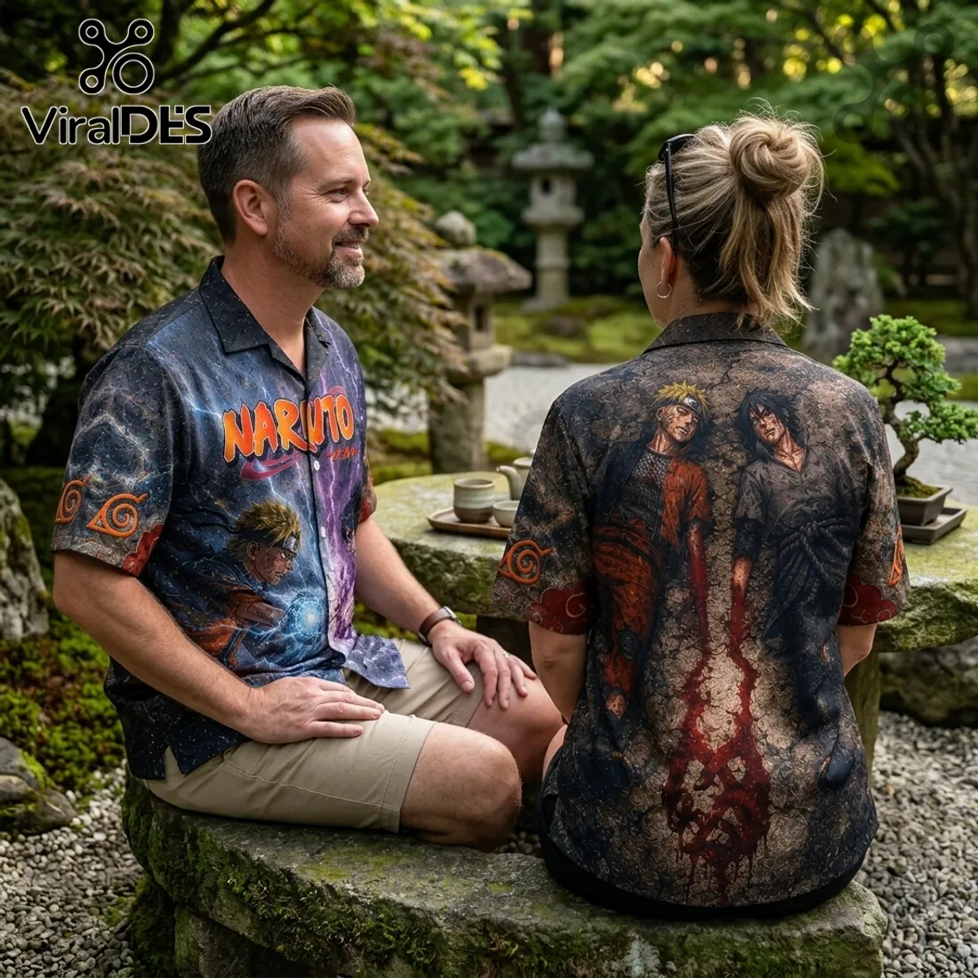 Naruto x Sasuke Final Battle Illustrated Hawaiian Shirt Naruto x Sasuke Final Battle Illustrated Hawaiian Shirt