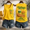 Burger King Vintage Burger and Fries V-Neck Tank Top