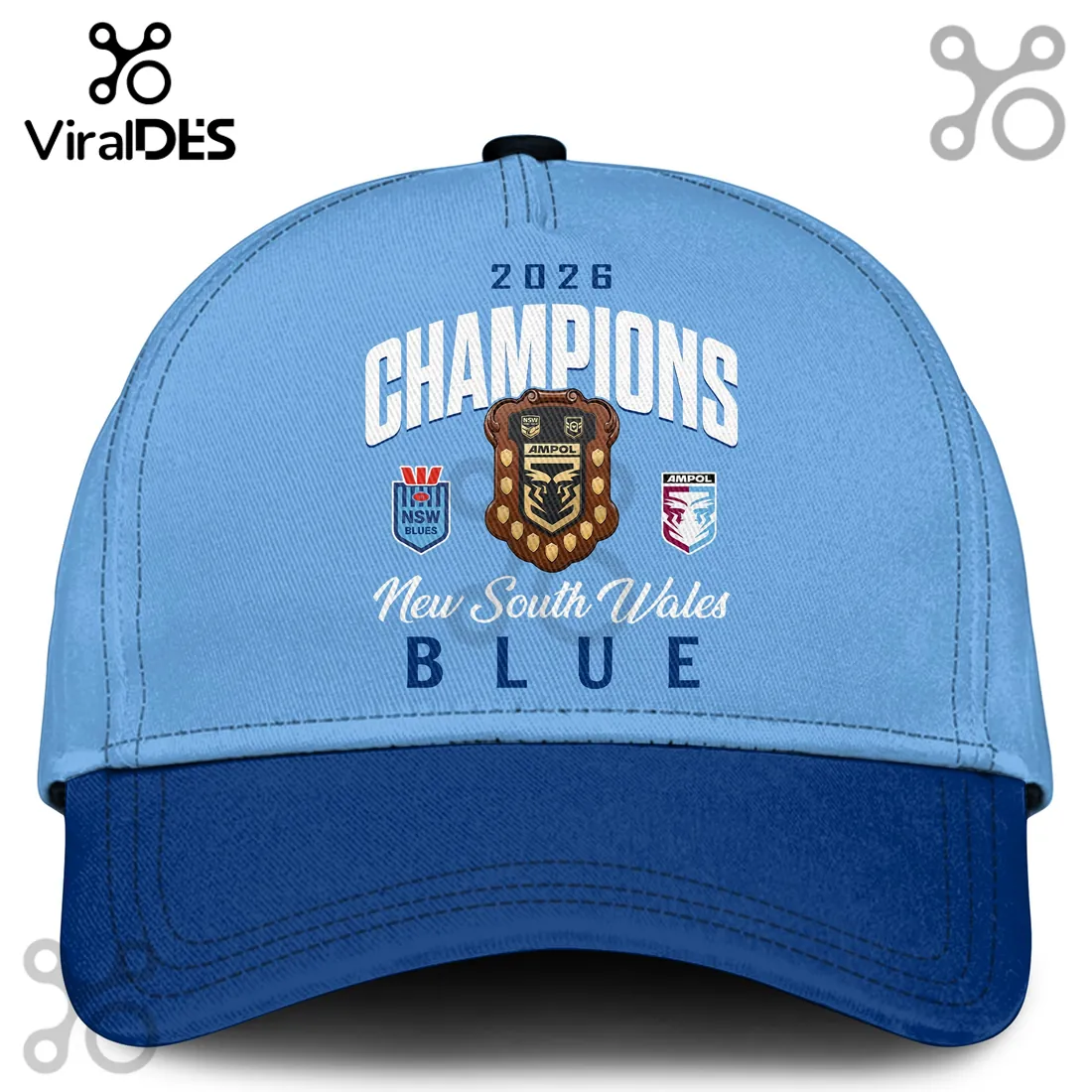 New South Wales Blues 2026 Champions Light Blue Hoodie New South Wales Blues 2026 Champions Light Blue Hoodie