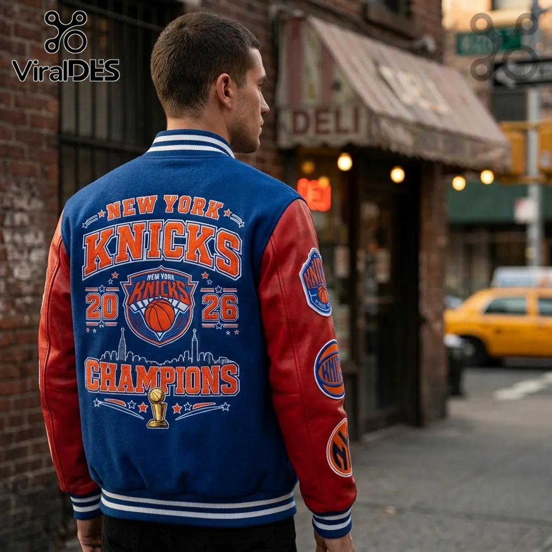 New York Knicks 2026 Champions Varsity Baseball Jacket New York Knicks 2026 Champions Varsity Baseball Jacket