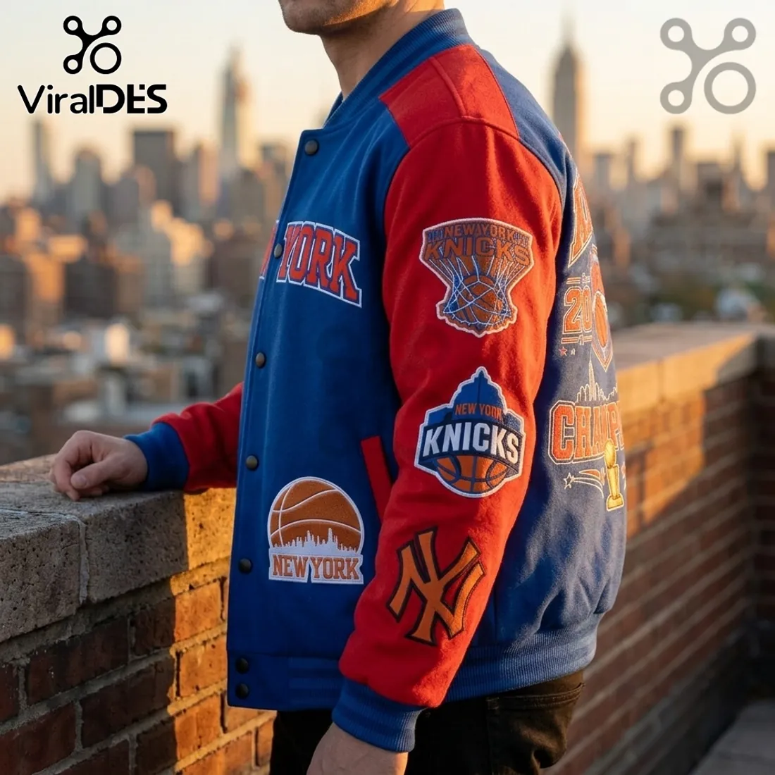 New York Knicks 2026 Champions Varsity Baseball Jacket New York Knicks 2026 Champions Varsity Baseball Jacket