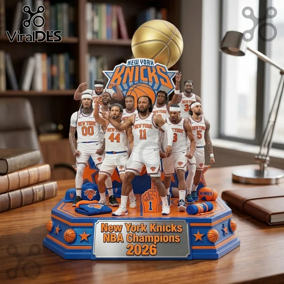 New York Knicks 2026 NBA Champions Sculpted Resin Tabletop Statue New York Knicks 2026 NBA Champions Sculpted Resin Tabletop Statue