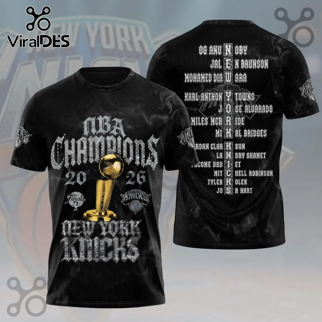 New York Knicks 2026 NBA Finals Champions Black T-Shirt New York Knicks 2026 NBA Finals Champions Black T-Shirt