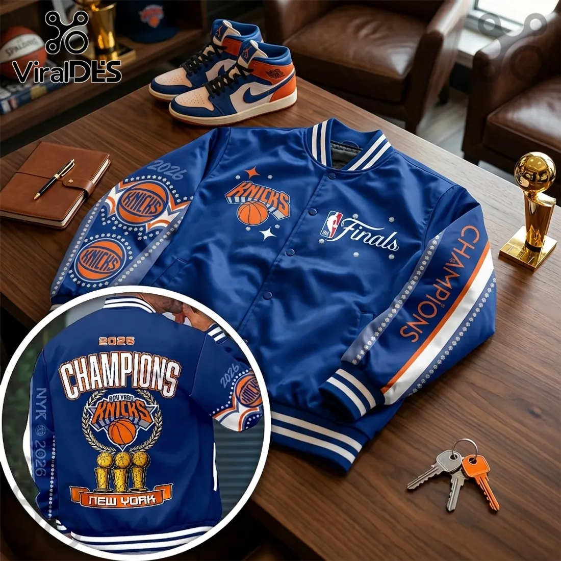 New York Knicks NBA Finals Champions 2026 Varsity Jacket New York Knicks NBA Finals Champions 2026 Varsity Jacket