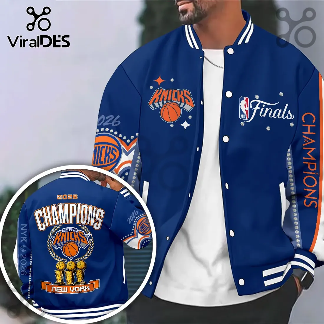 New York Knicks NBA Finals Champions 2026 Varsity Jacket New York Knicks NBA Finals Champions 2026 Varsity Jacket