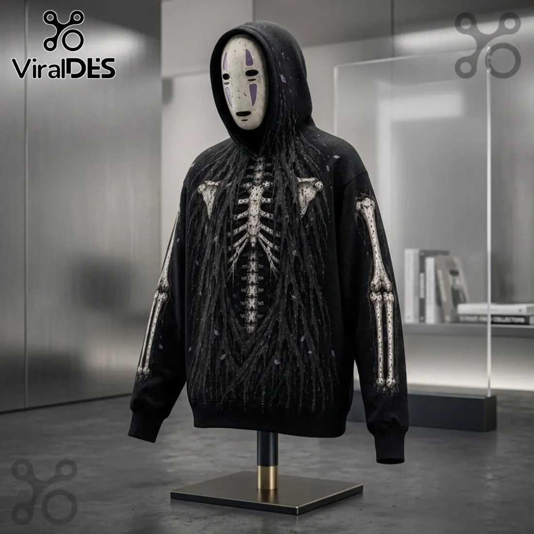 No Face Kaonashi Skeleton Streetwear Hoodie No Face Kaonashi Skeleton Streetwear Hoodie