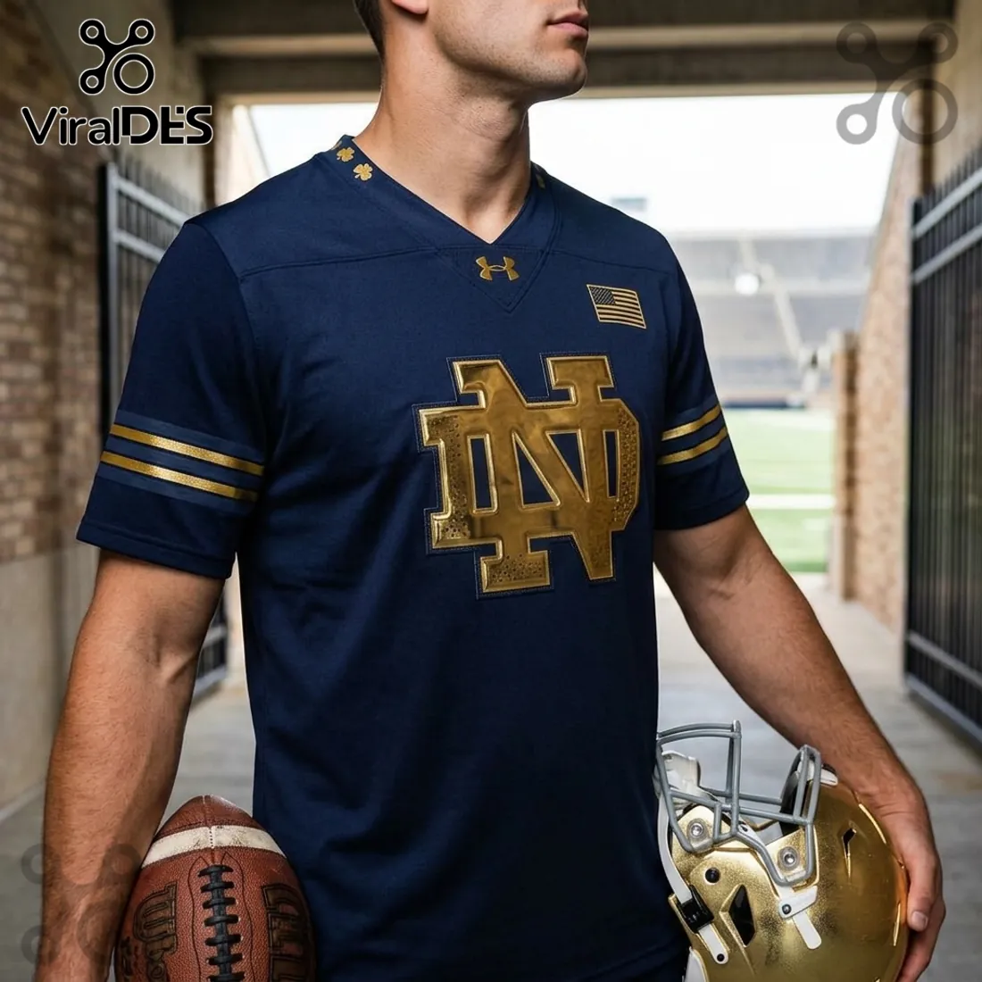 Notre Dame Fighting Irish 2026 Shamrock Series Football Jersey Notre Dame Fighting Irish 2026 Shamrock Series Football Jersey
