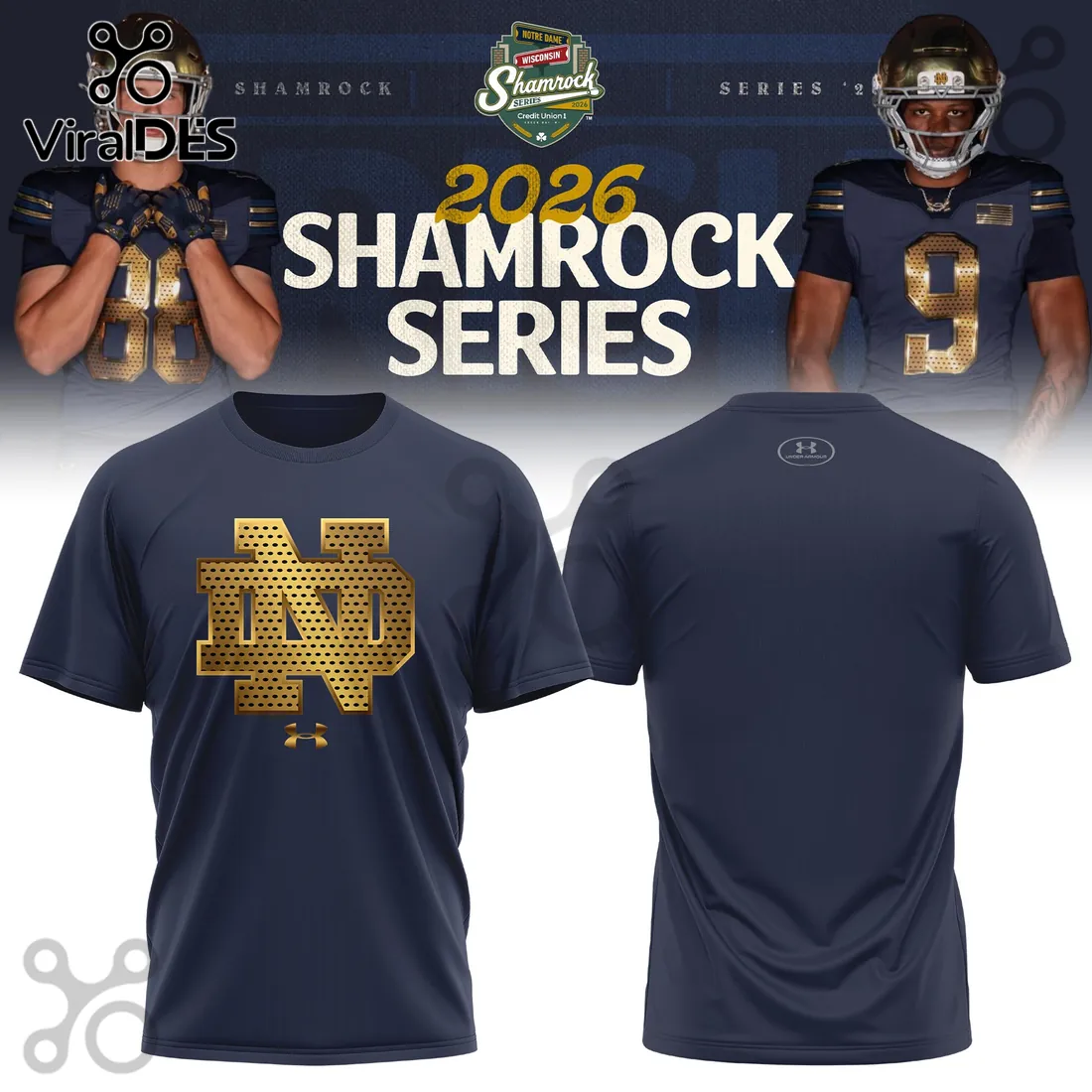 Notre Dame Fighting Irish 2026 Shamrock Series T-Shirt Notre Dame Fighting Irish 2026 Shamrock Series T-Shirt