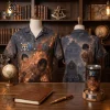 Phi Beta Sigma Fraternity Black and Blue Hawaiian Shirt Phi Beta Sigma Fraternity Black and Blue Hawaiian Shirt