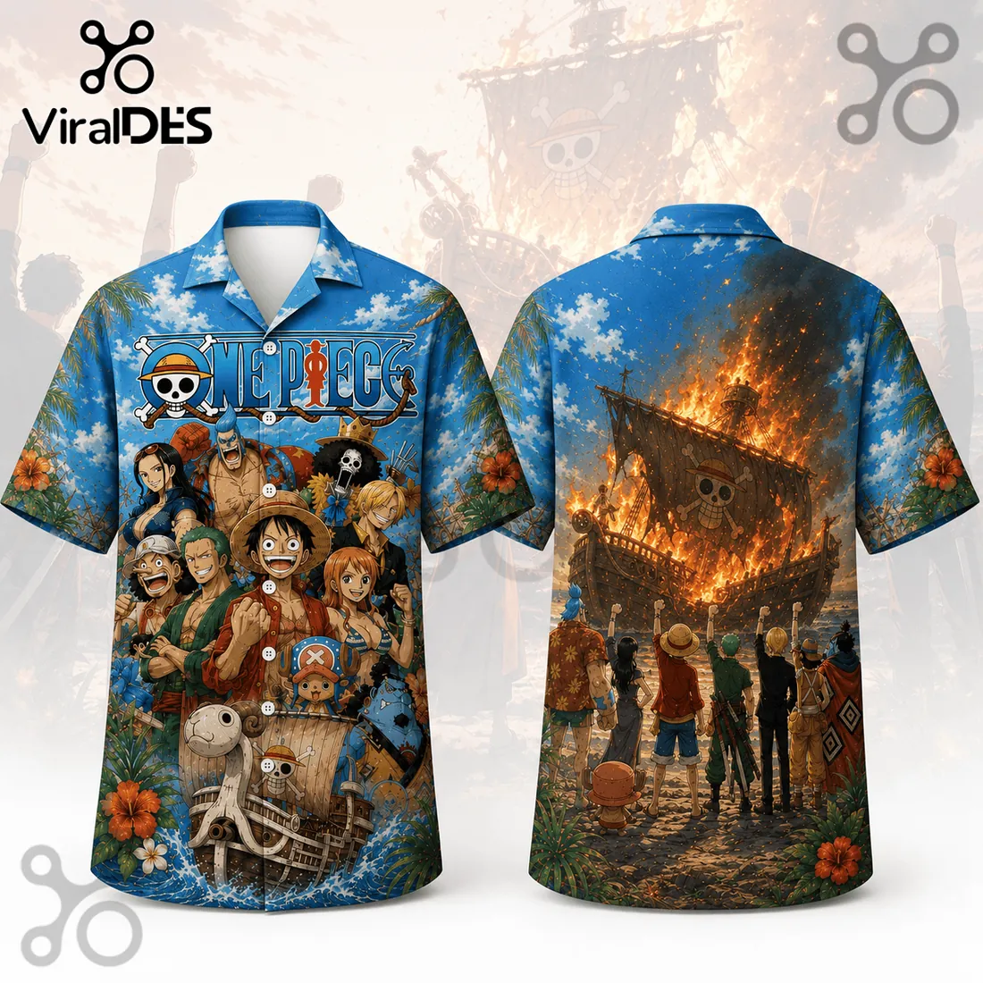 One Piece Going Merry Crew Hawaiian Shirt 2026 One Piece Going Merry Crew Hawaiian Shirt 2026