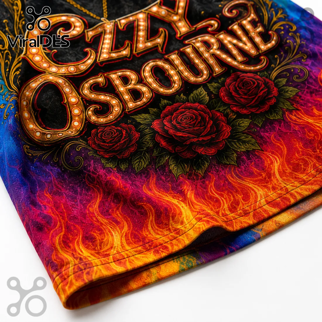 Ozzy Osbourne Crazy Train Tie Dye T-Shirt Ozzy Osbourne Crazy Train Tie Dye T-Shirt