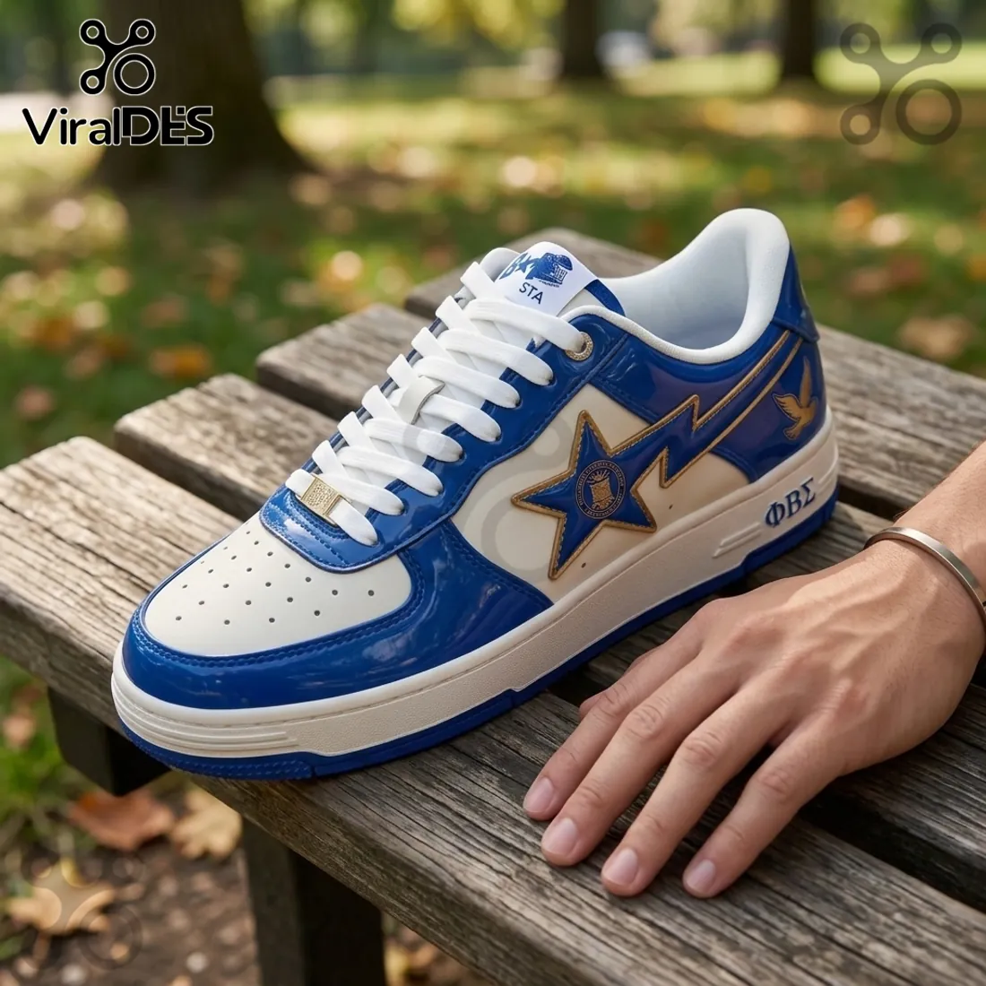 Phi Beta Sigma Branded Patent Air Force 1 Sneakers Phi Beta Sigma Branded Patent Air Force 1 Sneakers