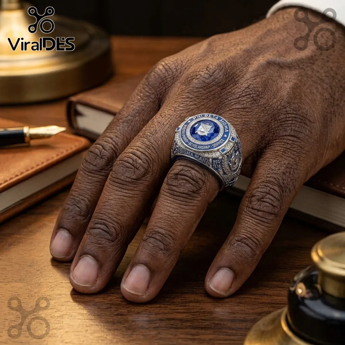 Phi Beta Sigma Brotherhood Scholarship Engraved Ring Phi Beta Sigma Brotherhood Scholarship Engraved Ring