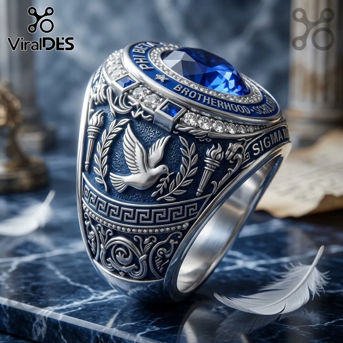 Phi Beta Sigma Brotherhood Scholarship Engraved Ring Phi Beta Sigma Brotherhood Scholarship Engraved Ring
