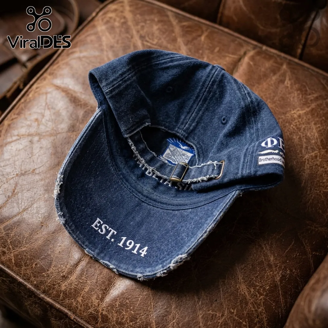 Phi Beta Sigma Est 1914 Embroidered Distressed Cap Phi Beta Sigma Est 1914 Embroidered Distressed Cap